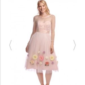 Woodland Fairy Flower Pink Dress